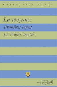 La croyance : premières leçons