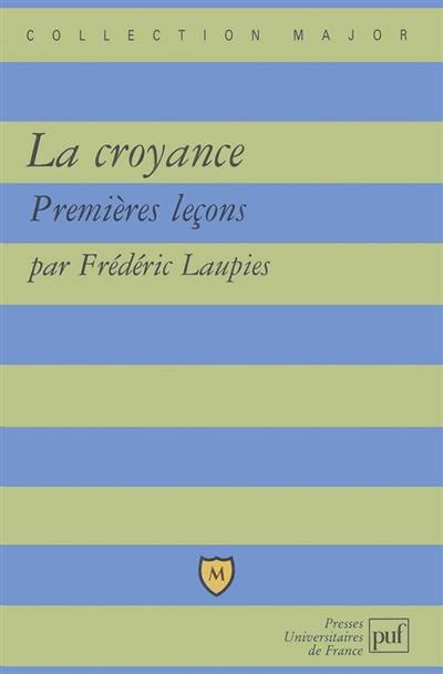 La croyance : premières leçons