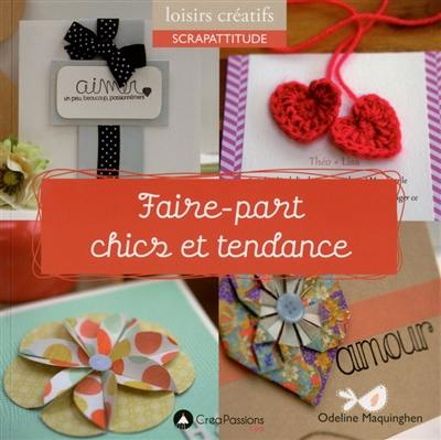 Faire-part chics et tendance